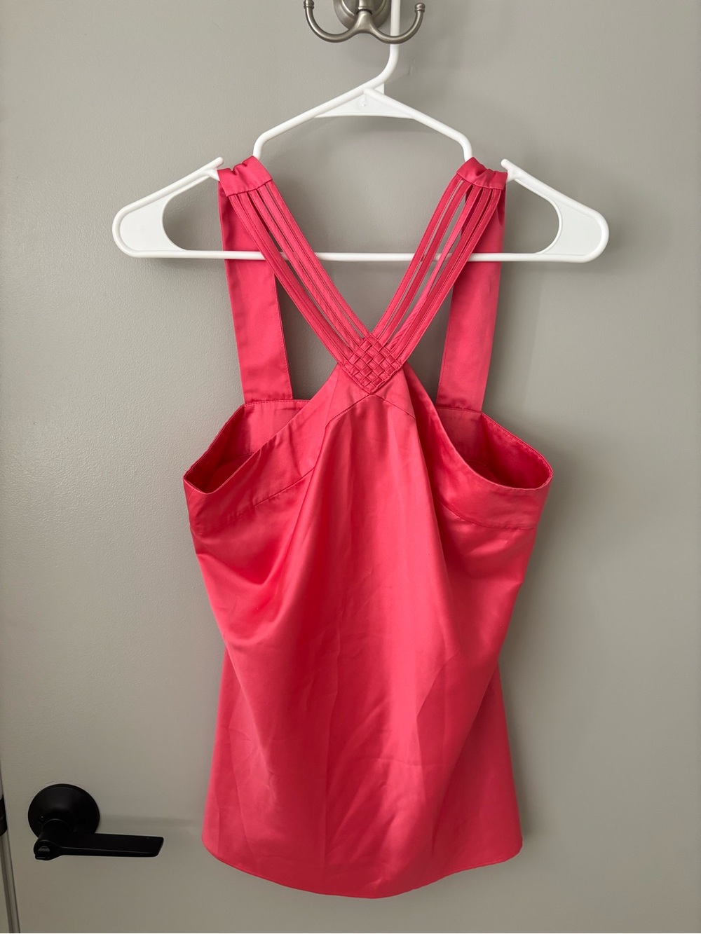 Banana Republic Hot Pink Braided-Strap Tank